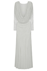 Estella White Embellished Maxi Dress